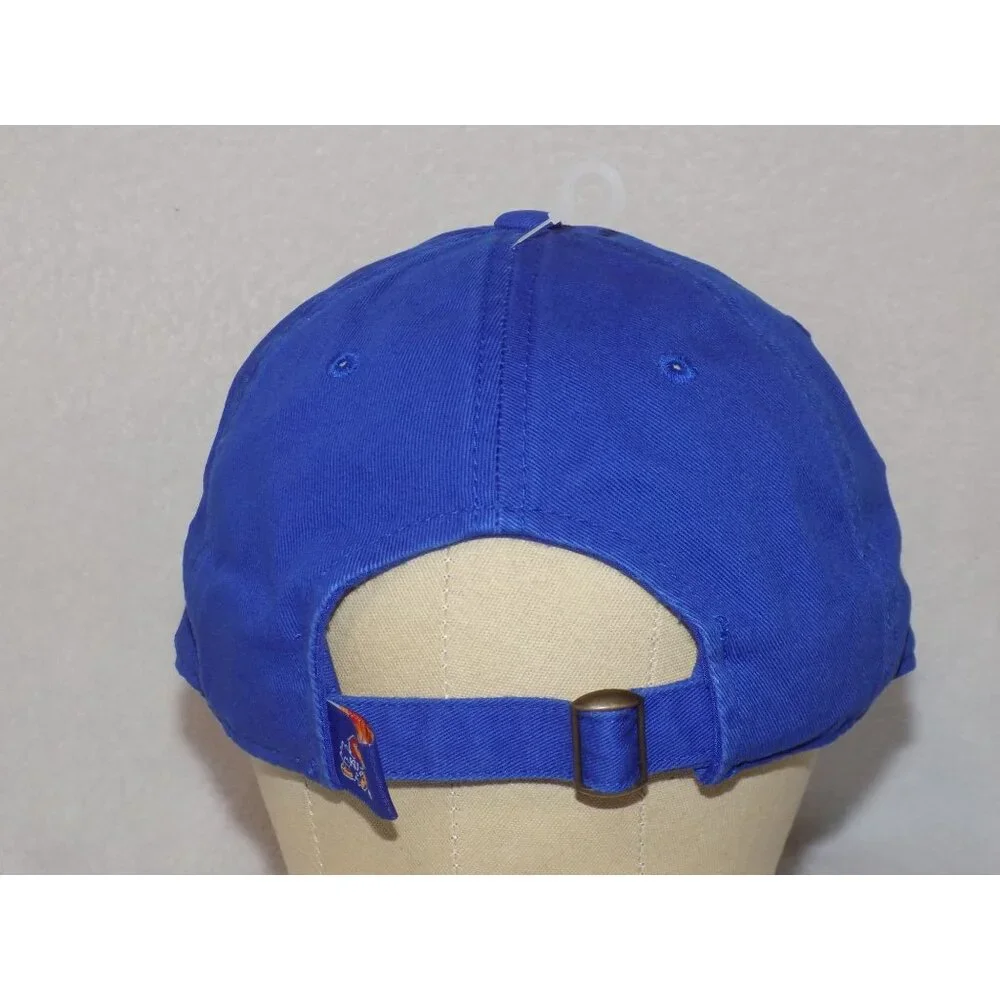 KU Kansas University (Blue) Jayhawks Flag Adjustable Cap College Hat - Picture 3 of 6